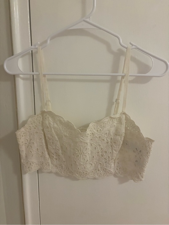 Madewell Tops - Madewell Cream Eyelet Lace Top